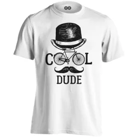   Frappáns "cooldude" kerékpáros férfi póló (fehér)