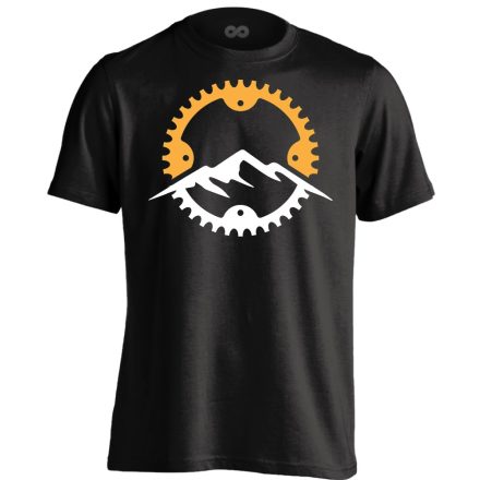 Frappáns "mountain" kerékpáros férfi póló (fekete)