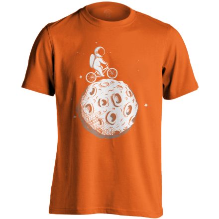 Frappáns "Hold" kerékpáros férfi póló (narancssárga)