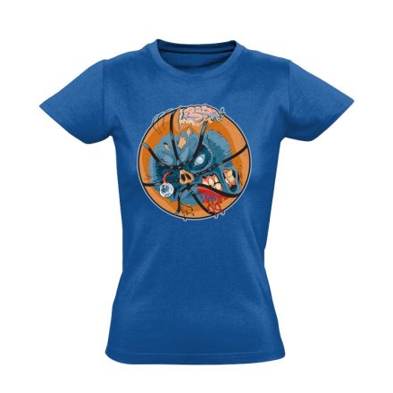 ZombiBall kosárlabdás női póló (kék)