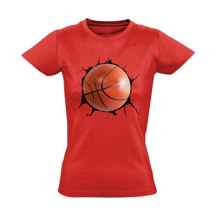 Betörő kosárlabdásnői póló (piros)