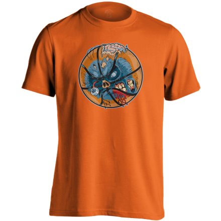 ZombiBall kosárlabdás férfi póló (narancssárga)