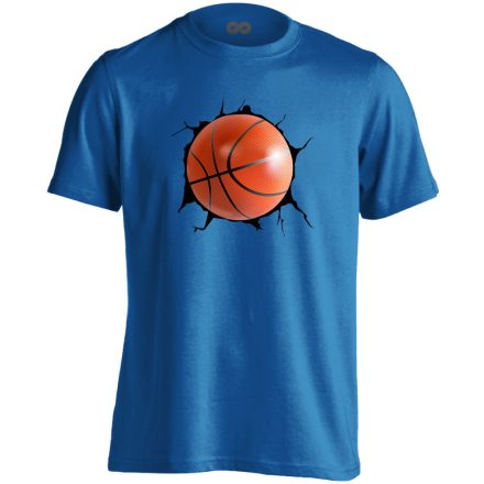 Betörő kosárlabdásférfi póló (kék)