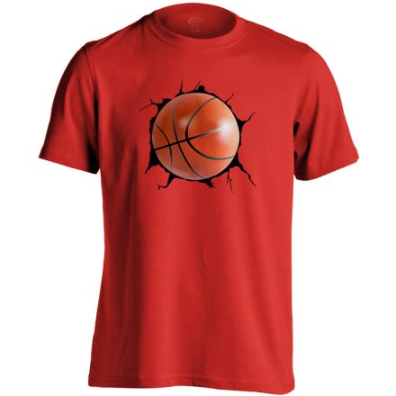Betörő kosárlabdásférfi póló (piros)