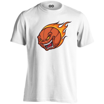 LángoLabda kosárlabdásférfi póló (fehér)