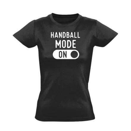 Handball mode on kézilabdás női póló (fekete)