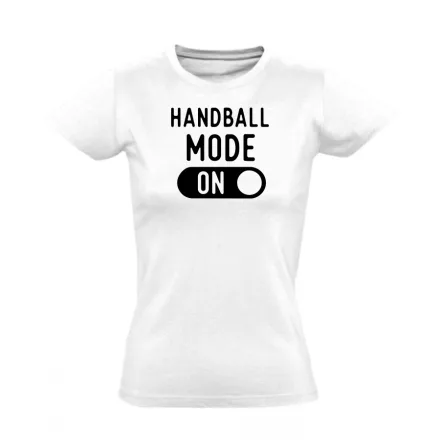 Handball mode on kézilabdás női póló (fehér)