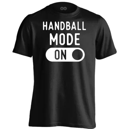 Handball mode on kézilabdás férfi póló (fekete)