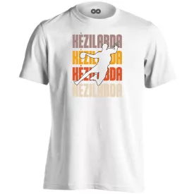 Kézilabda sávok kézilabdás férfi póló (fehér)