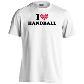 I love handball kézilabdás férfi póló (fehér)