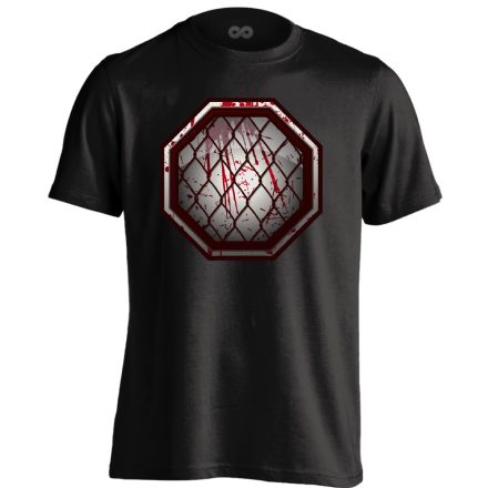Octagon MMA férfi póló (fekete)