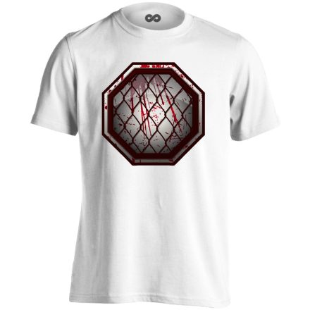 Octagon MMA férfi póló (fehér)