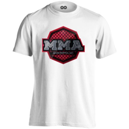 Hitem MMA férfi póló (fehér)