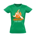 Warrior Factory obstacle run női póló (zöld)