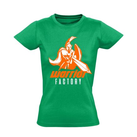 Warrior Factory obstacle run női póló (zöld)