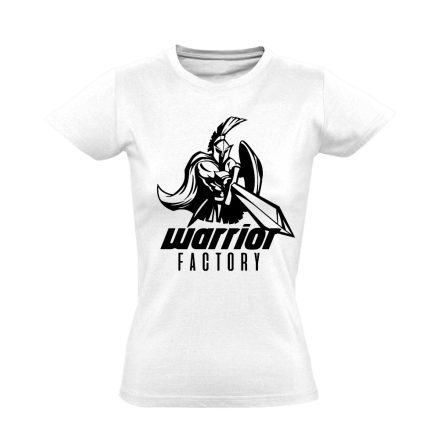 Warrior Factory obstacle run női póló (fehér)