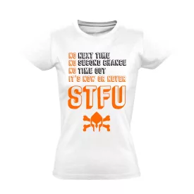 STFU obstacle run női póló (fehér)