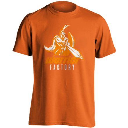 Warrior Factory obstacle run férfi póló (narancssárga)