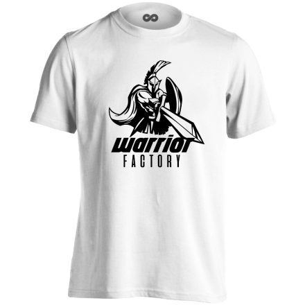 Warrior Factory obstacle run férfi póló (fehér)
