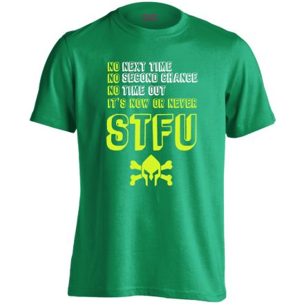 STFU obstacle run férfi póló (zöld)