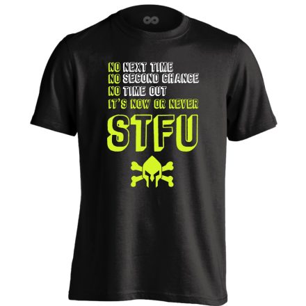 STFU obstacle run férfi póló (fekete)
