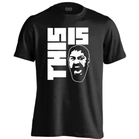 This Is obstacle run férfi póló (fekete)