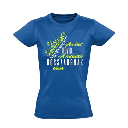 HosszúÉlet futós női póló (kék)