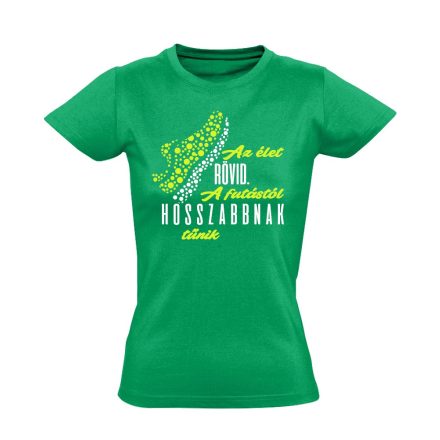 HosszúÉlet futós női póló (zöld)