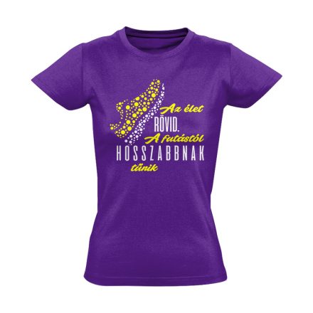 HosszúÉlet futós női póló (lila)