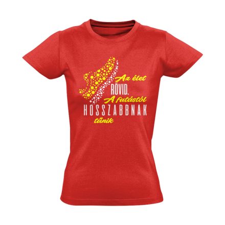 HosszúÉlet futós női póló (piros)