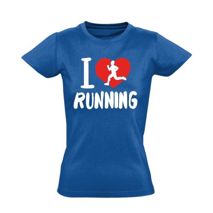 LoveRun futós női póló (kék)