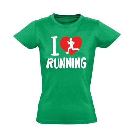 LoveRun futós női póló (zöld)