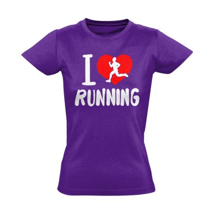 LoveRun futós női póló (lila)