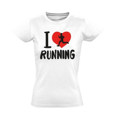 LoveRun futós női póló (fehér)