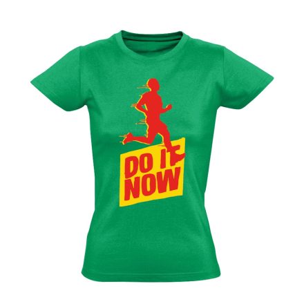 DoItNow futós női póló (zöld)