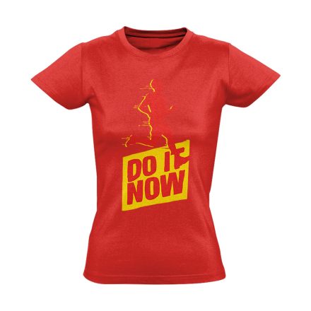 DoItNow futós női póló (piros)
