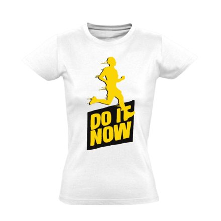 DoItNow futós női póló (fehér)