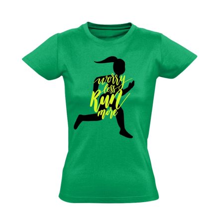 TöbbetFuss futós női póló (zöld)