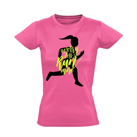 TöbbetFuss futós női póló (rózsaszín)