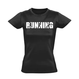 Running női póló (fekete)