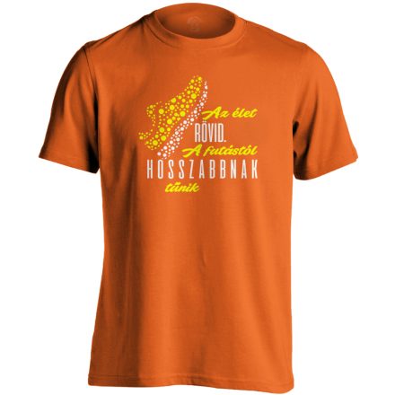 HosszúÉlet futós férfi póló (narancssárga)