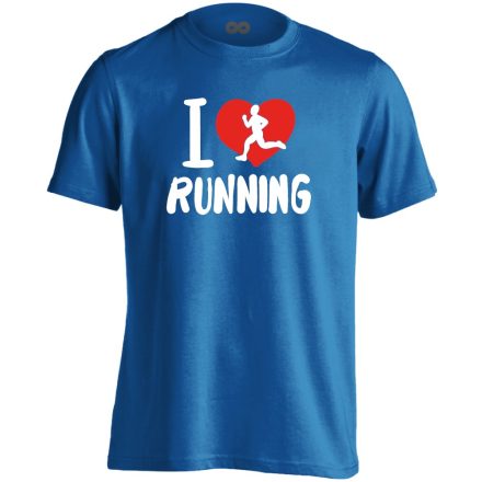 LoveRun futós férfi póló (kék)