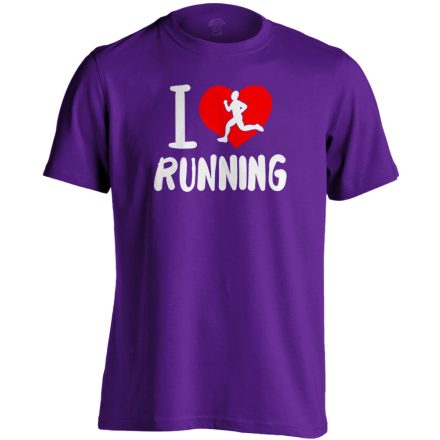 LoveRun futós férfi póló (lila)