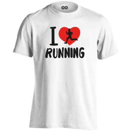 LoveRun futós férfi póló (fehér)
