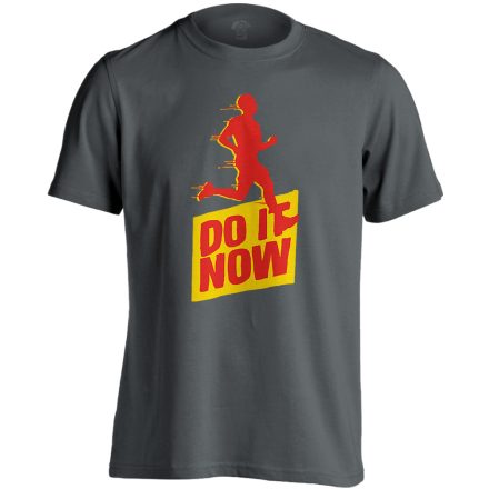 DoItNow futós férfi póló (szénszürke)