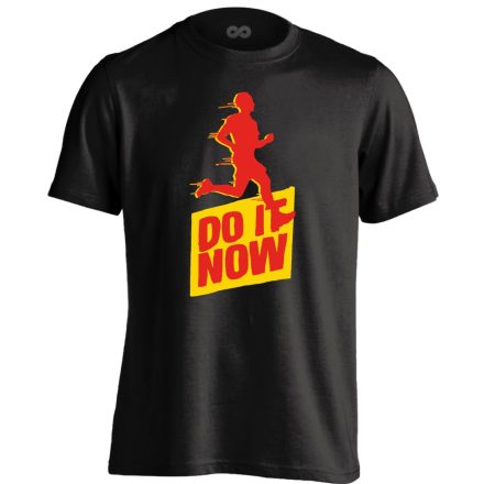 DoItNow futós férfi póló (fekete)