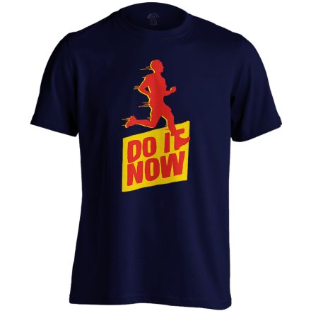 DoItNow futós férfi póló (tengerészkék)