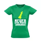 Never Surrender sakkos női póló (zöld)