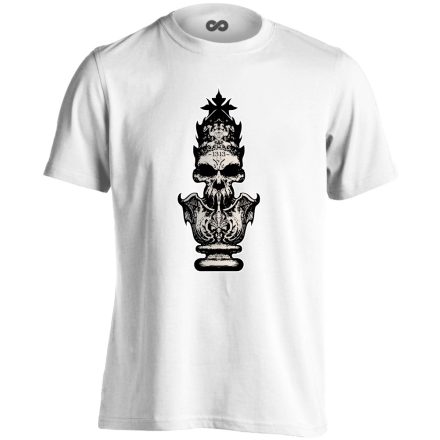 Hail to the King sakkos férfi póló (fehér)
