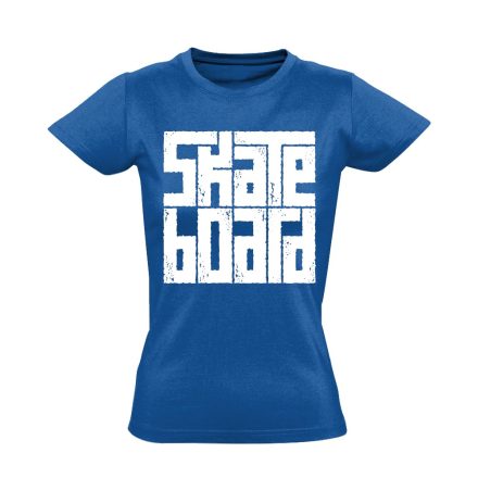 Cube gördeszkás női póló (kék)